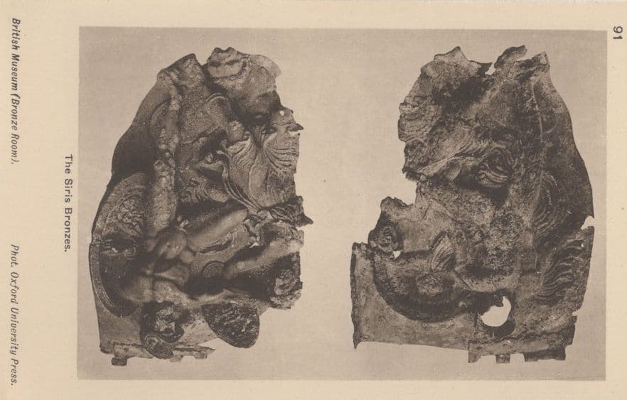 The Siris Bronzes Antique Sculpture British Museum Old Postcard