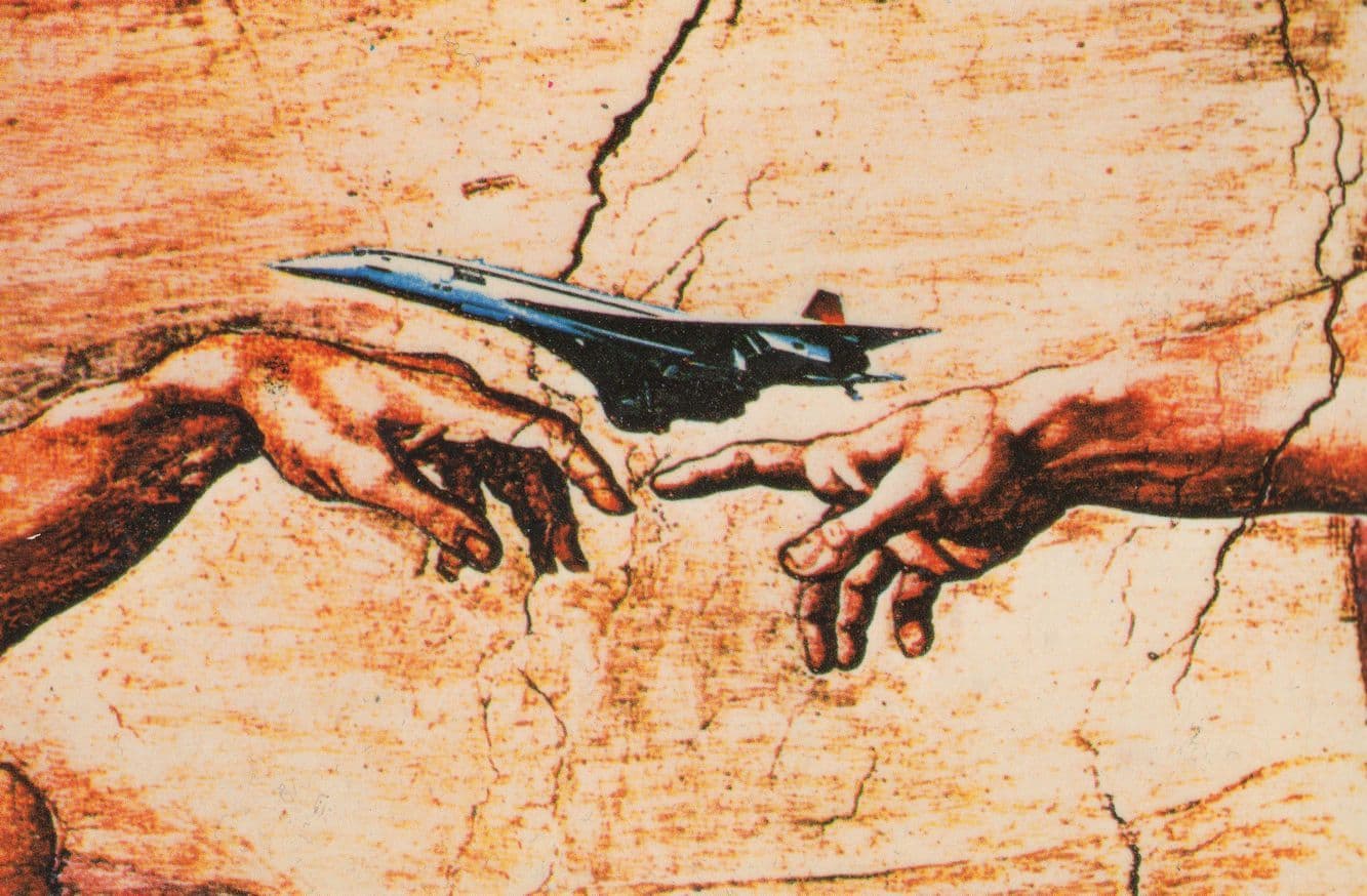 The South Bank Show Hands Painting With Plane Artist Postcard