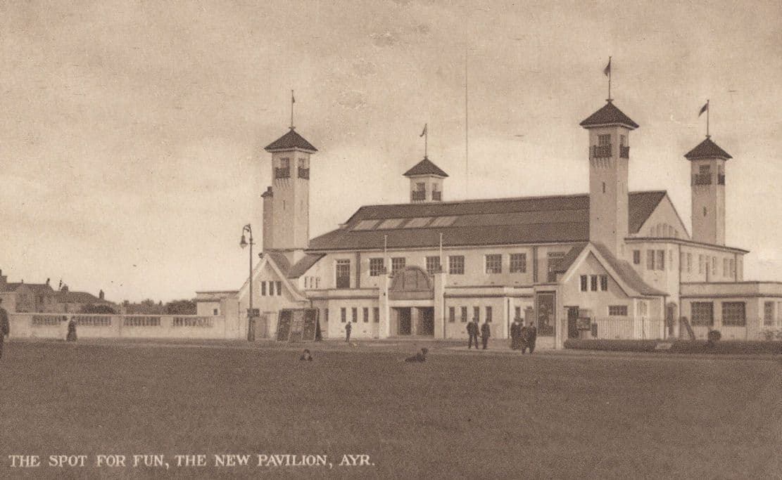 The Spot For Fun Ayr Scotland Antique Scottish Postcard