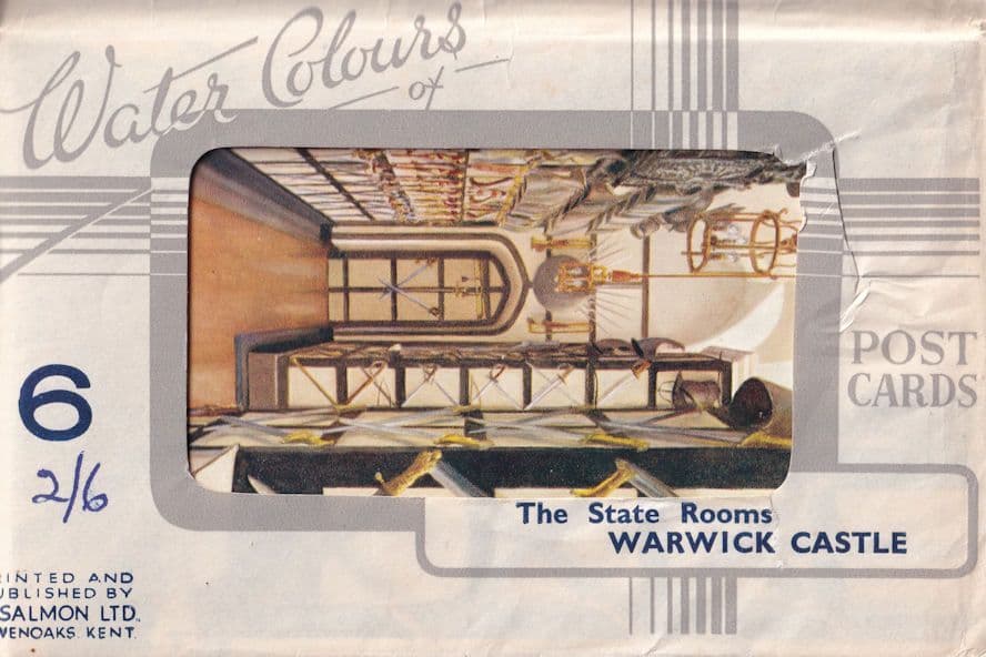 The State Rooms Warwick Castle 6x Postcard Painting Collection