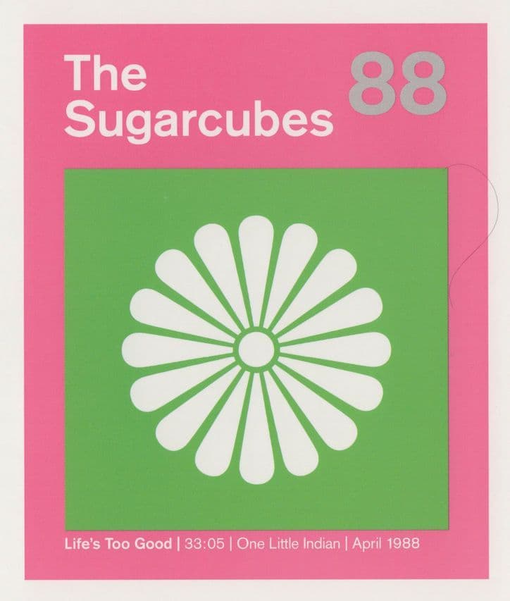 The Sugarcubes Of Bjork Life's Too Good LP Postcard