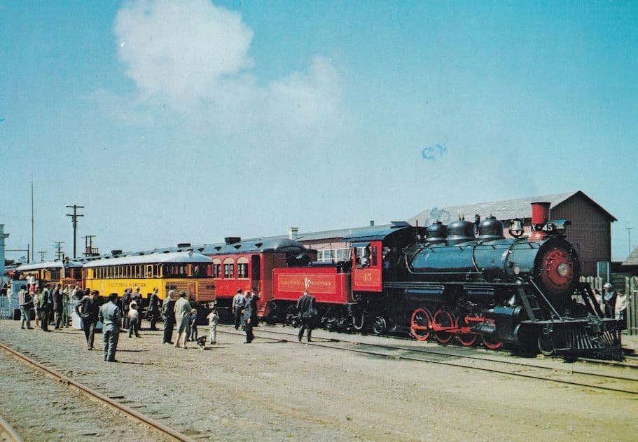 The Super Skunk Fort Bragg USA Train Postcard