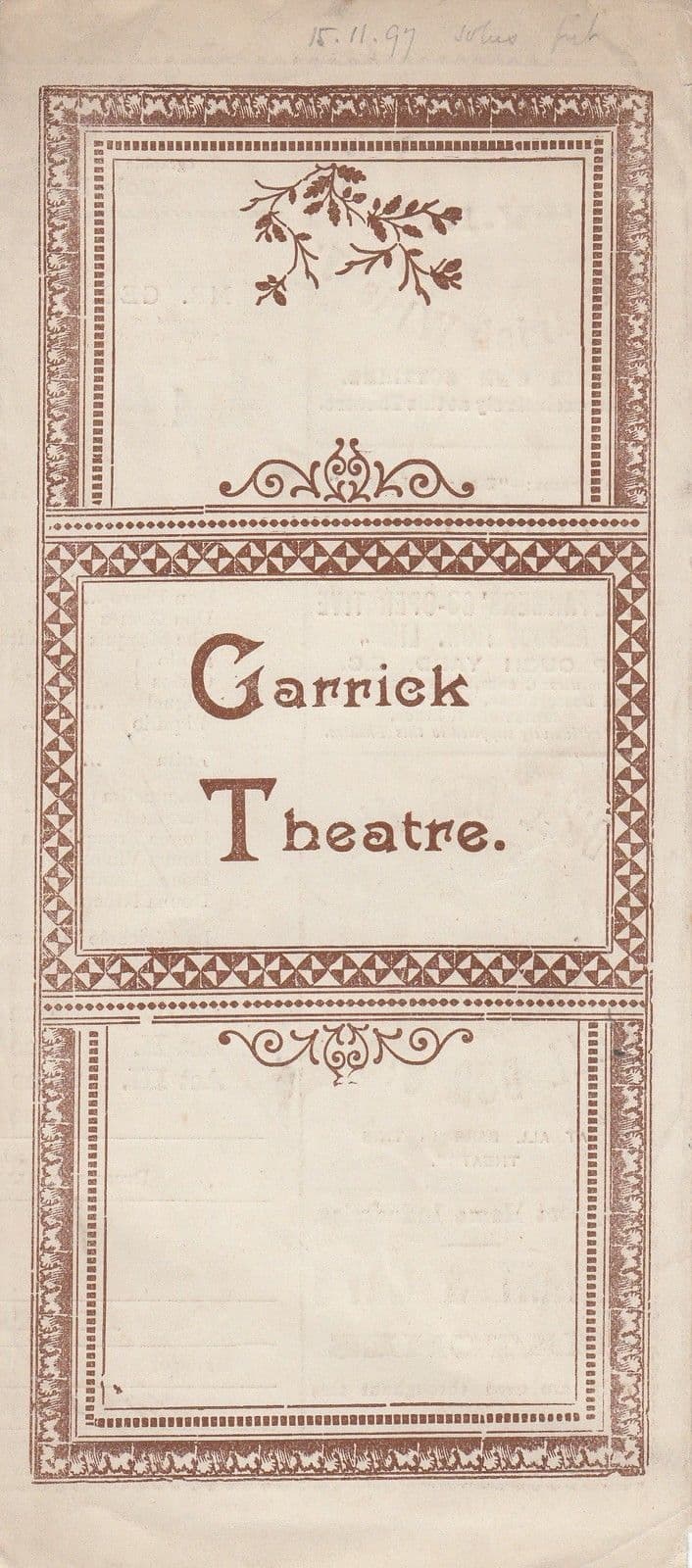 The Swashbuckler Medieval Duke Of Yorks Sword Fighting Victorian Theatre Programme