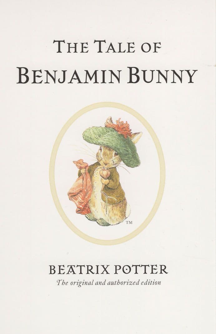 The Tale Of Benjamin Bunny Beatrix Potter Book Postcard