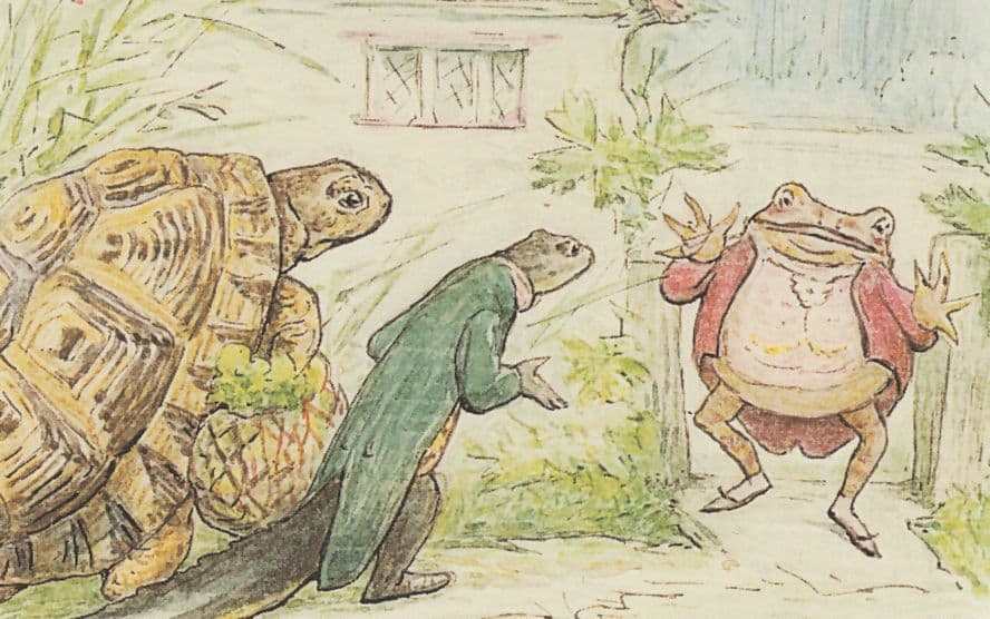 The Tale of Mr Jeremy Fisher Beatrix Potter 1906 Book Postcard