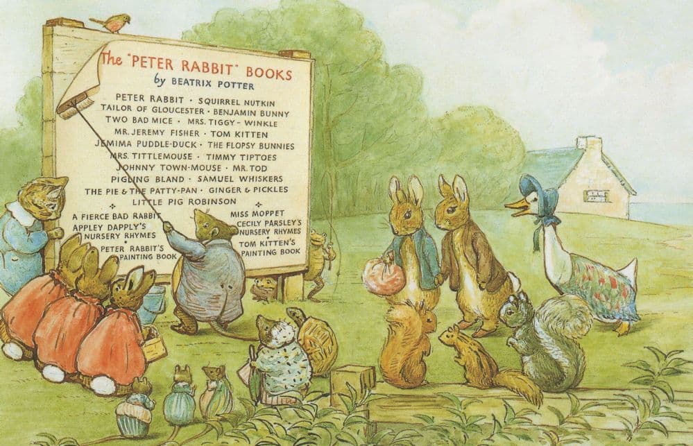The Tale Of Mr Tod Beatrix Potter 1st Edition Book Postcard