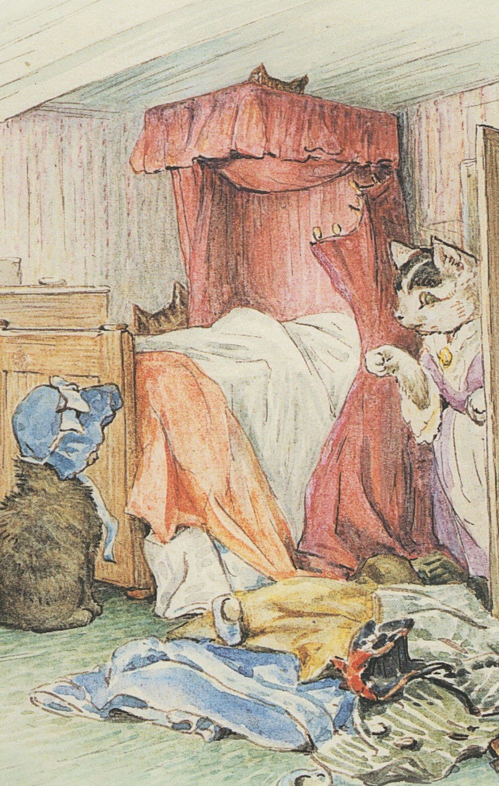 The Tale Of Tom Kitten Beatrix Potter 1907 Book Postcard