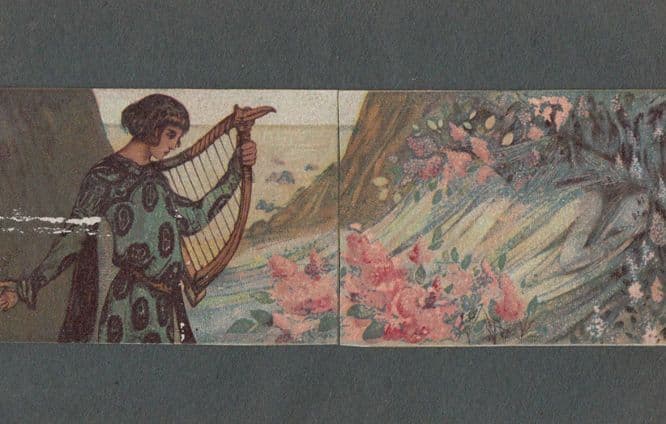 The Three Muskateers Home Made Antique Play Theatre Old Advertising Postcard
