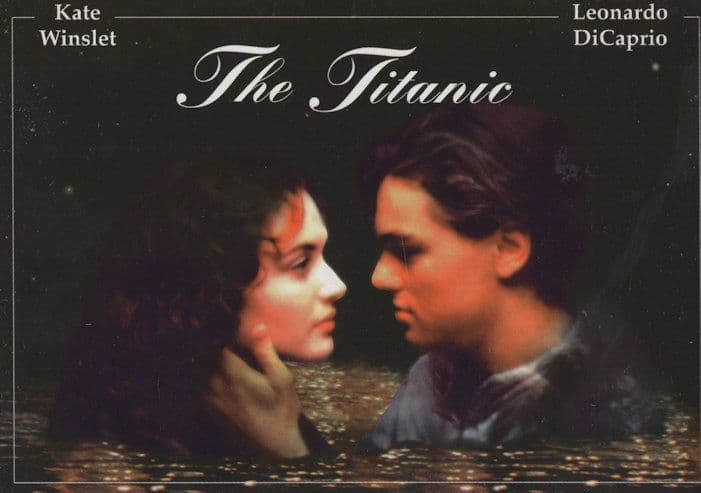 The Titanic Kate Winslet Rare Cinema Poster Postcard