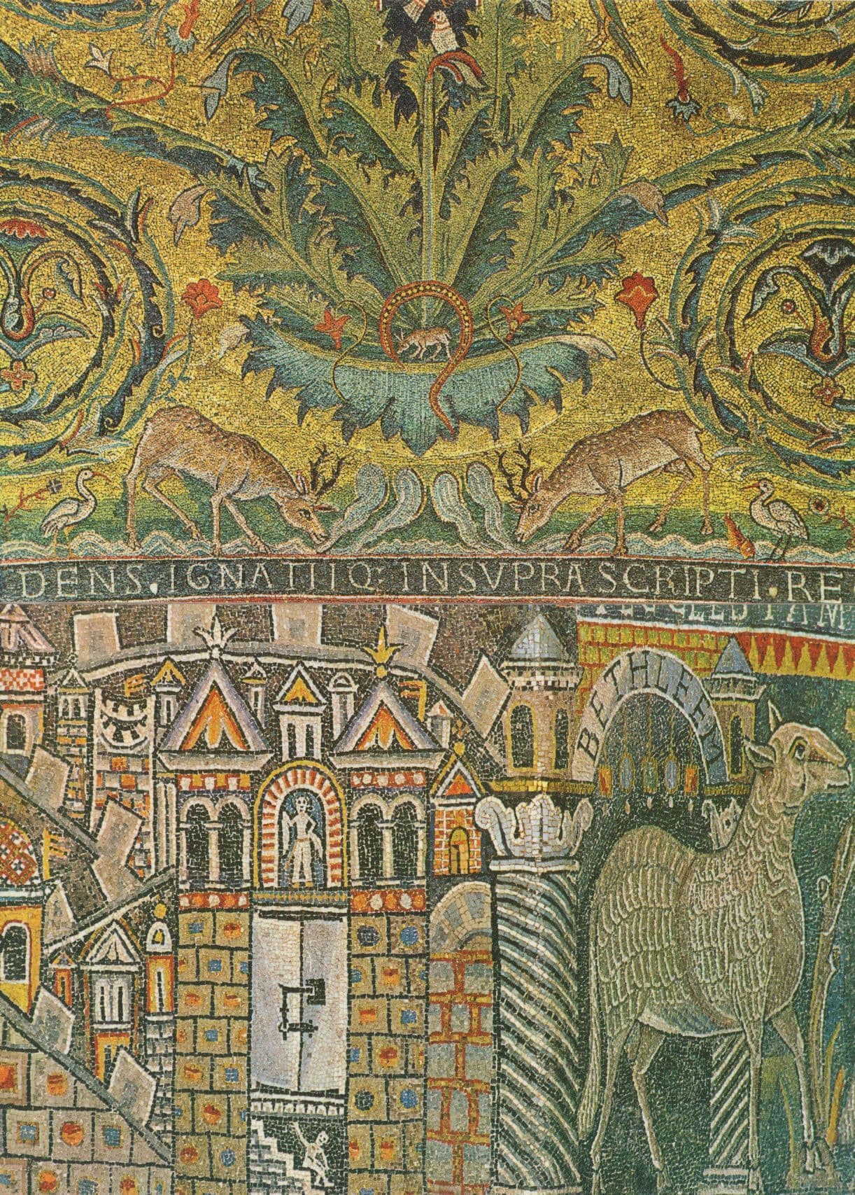 The Tree Of Life City Of Bethlehem 2x Roman Mosaic Postcard s
