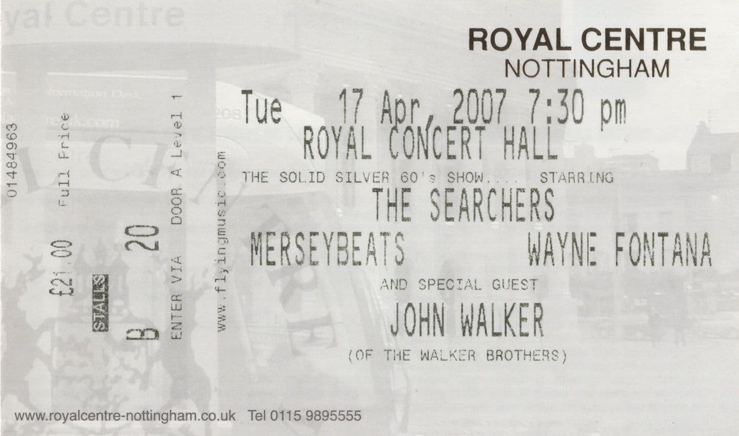 The Tremeloes Marmalade Dreamers Nottingham Concert Live Ticket