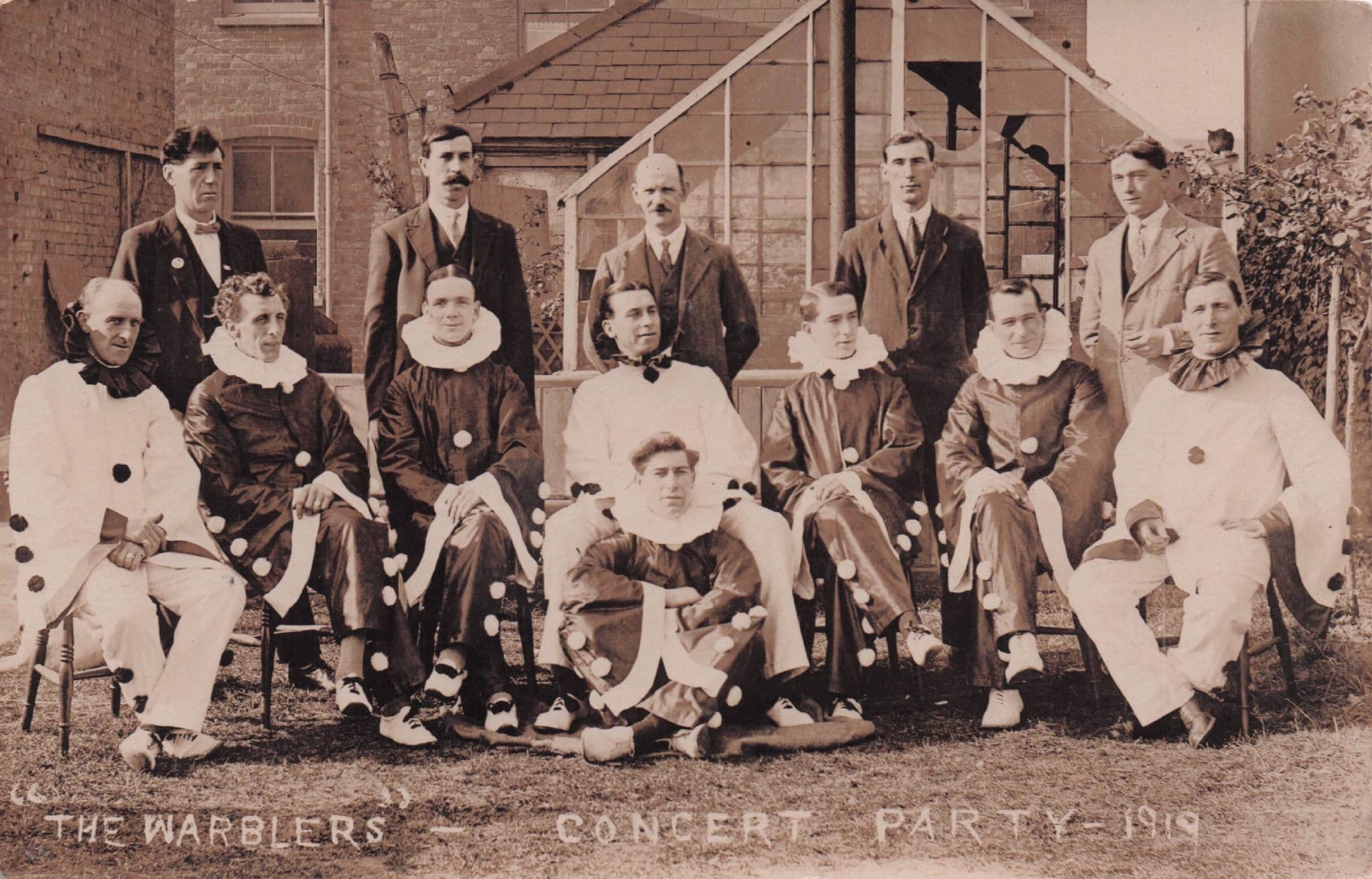 The Warblers 1919 Concert Party Entertainers Real Photo Postcard