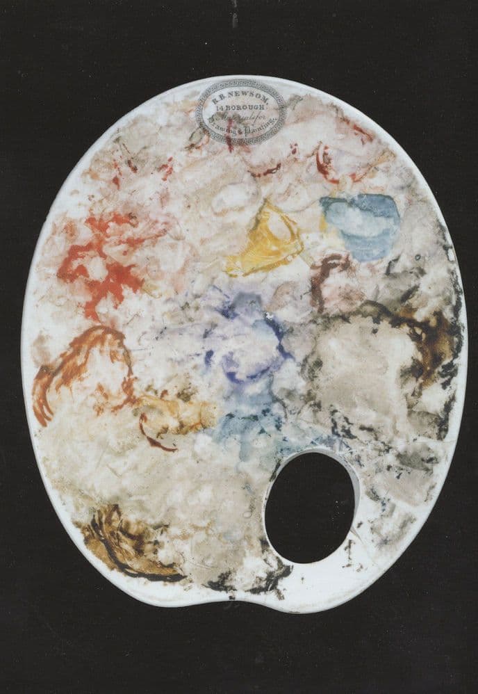 The Watercolour Palette Of Artist JMW Turner Painting Postcard
