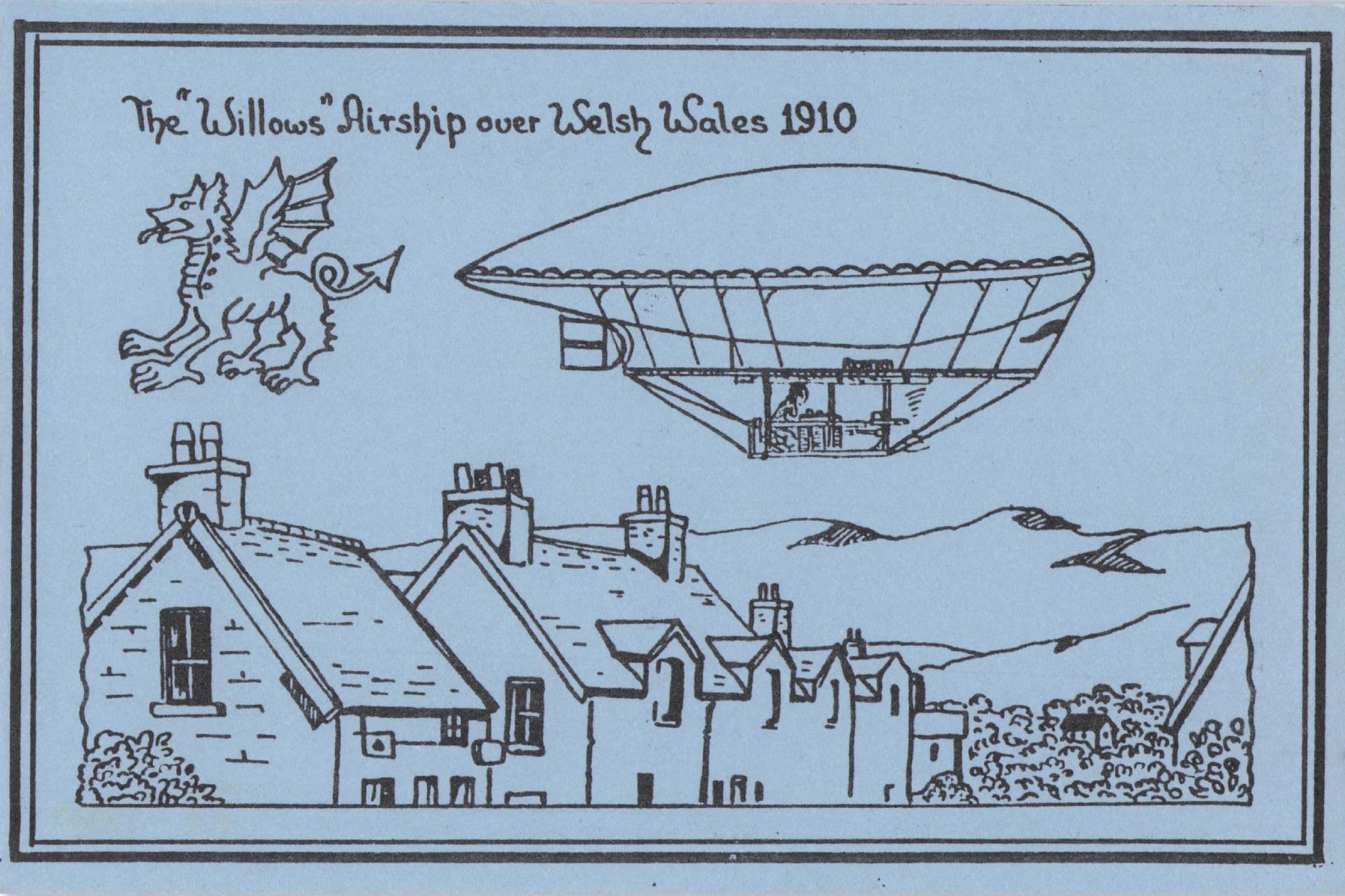The Willows Airship Limited Edition Of 100 Postcard