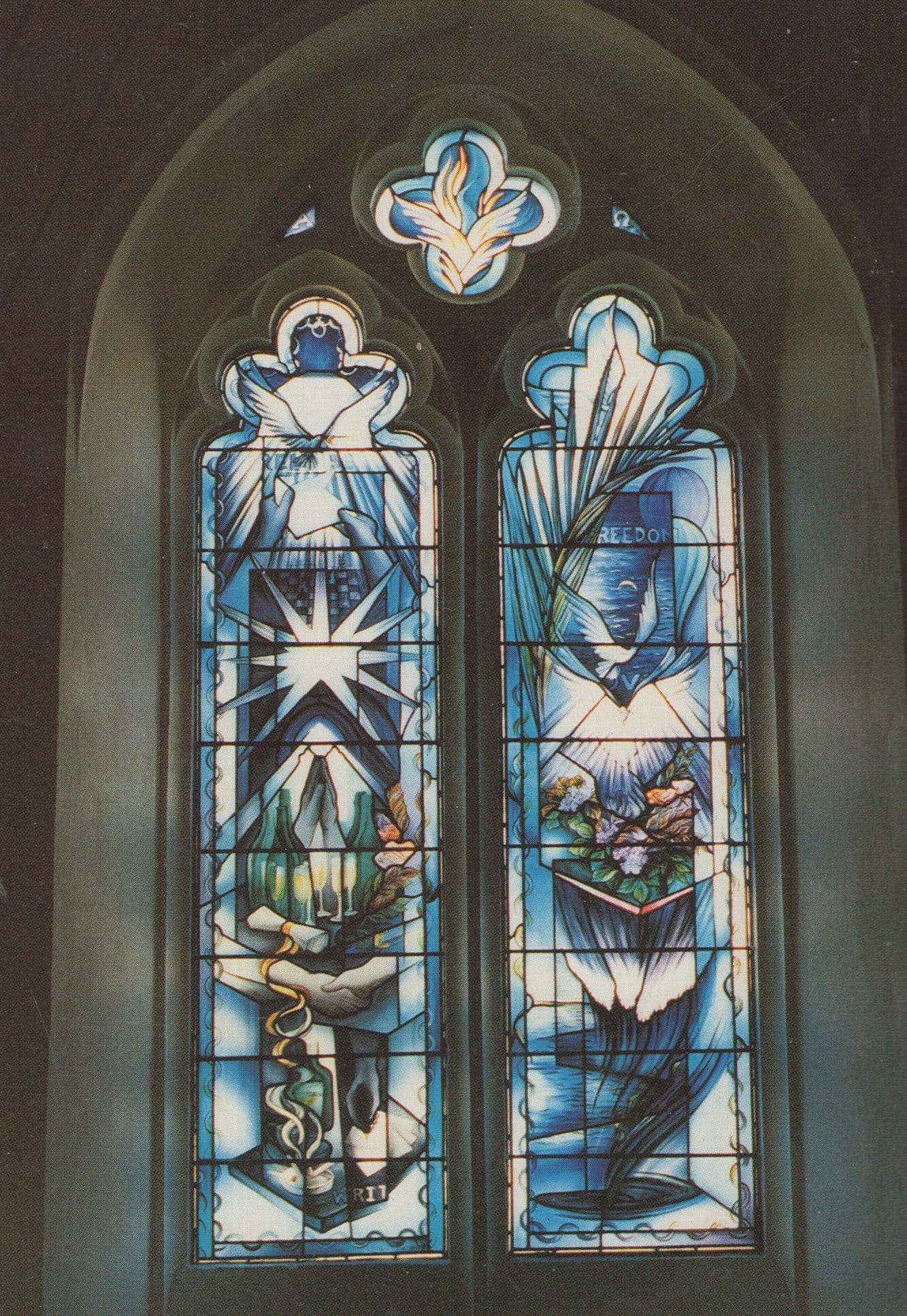 The Window Of Freedom Broxted Essex Chuch Postcard