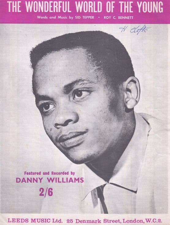 The Wonderful World Of The Young Danny Williams 1960s Sheet Music