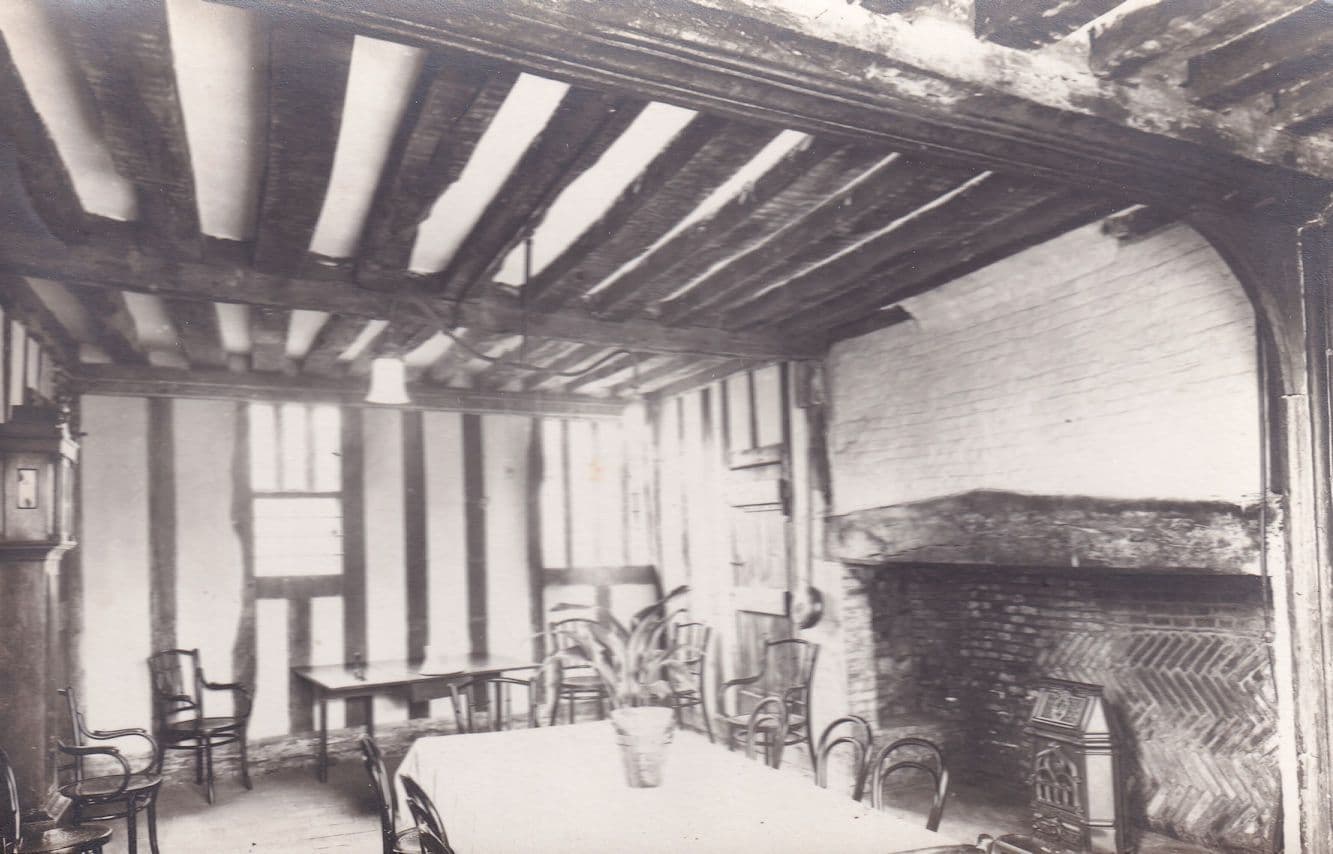 The Wool Mill Lavenham Suffolk Interior Antique Postcard