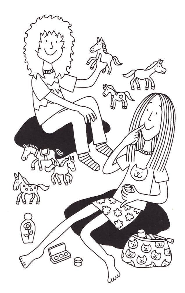 The Worst Thing About My Sister Jacqueline Wilson Book Art Postcard