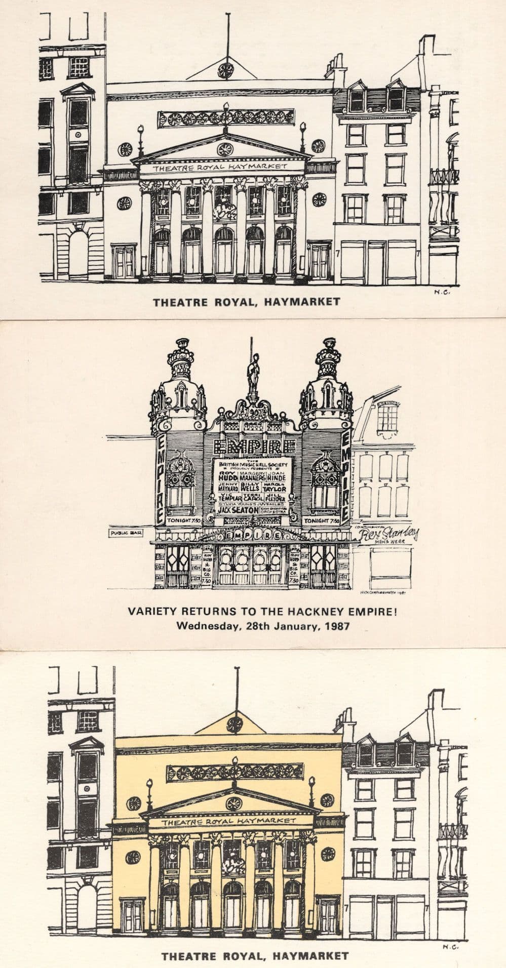 Theatre Royal Haymarket London Vintage Postcard & MORE