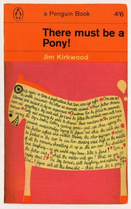There Must Be A Pony Jim Kirkwood 1967 Book Postcard