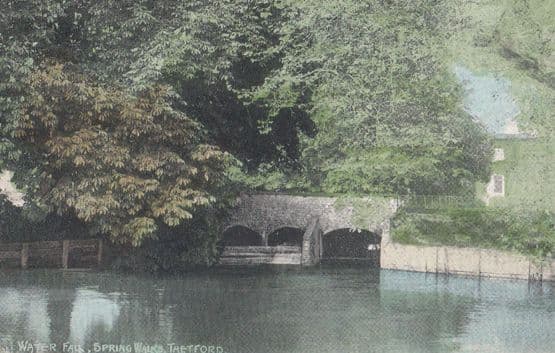 Thetford Waterfall Norfolk Antique Postcard