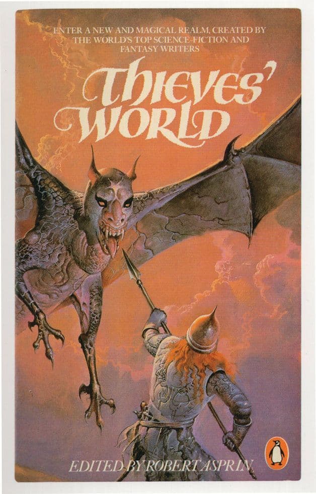 Thieves World Fantasy Stories Collection 1984 Book Postcard