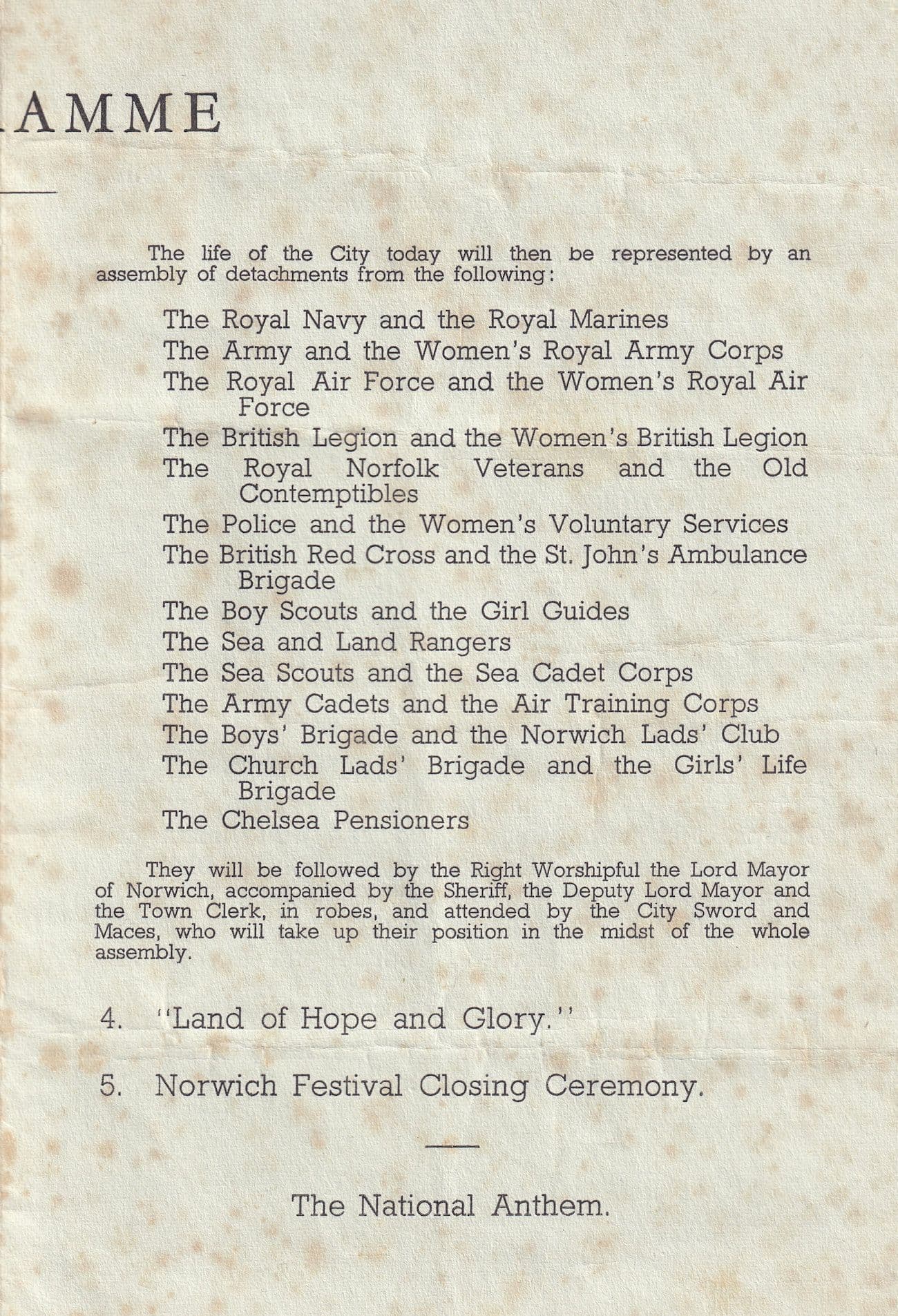 This Ancient Norfolk City Boy Scouts Girl Guides Pageant 1951 Ephemera