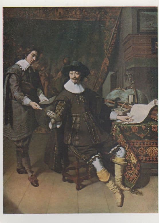 Thomas De Keyser Portrait Of Juygens National Gallery Painting Postcard