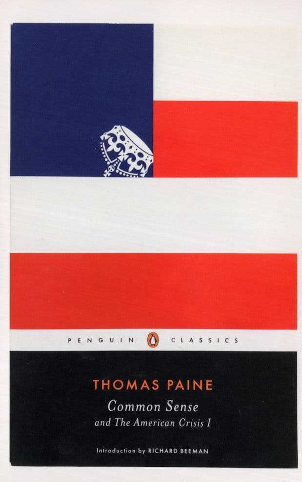 Thomas Paine Common Sense Book Postcard