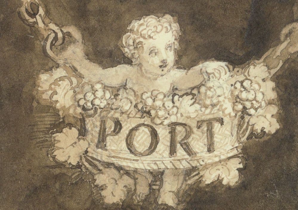 Thomas Stothard Design For A Bottle Ticket With A Cherub Postcard