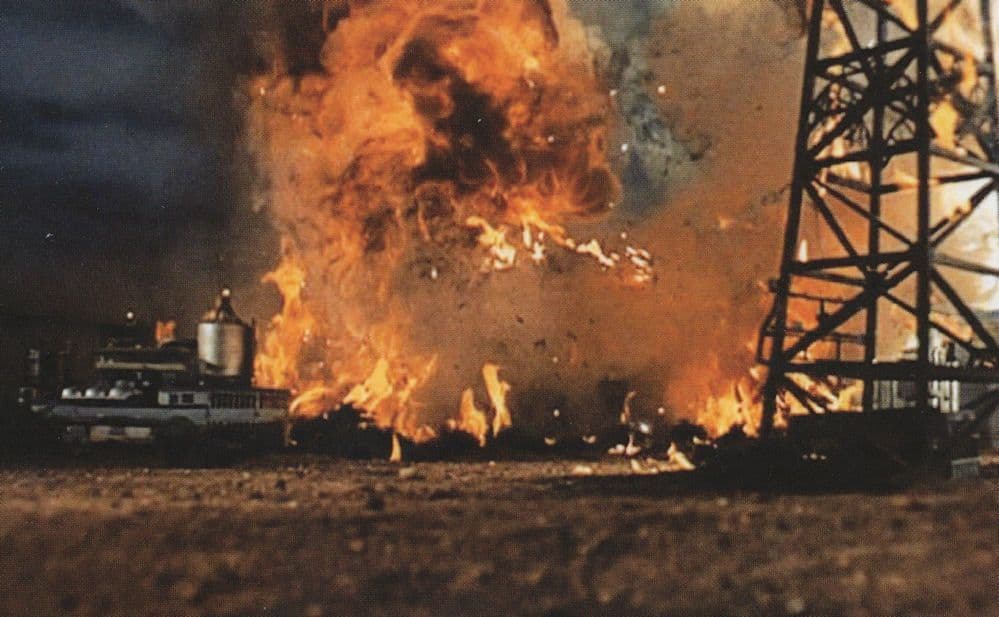 Thunderbirds Explosion TV Show Opening Title Sequence Postcard
