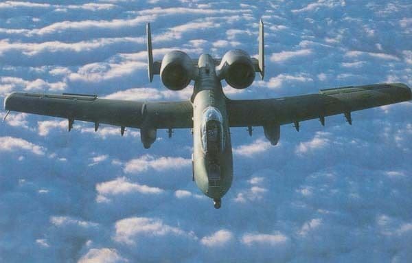 Thunderbolt A10 USAF Lancaster Lincolnshire Military Plane Photo Postcard