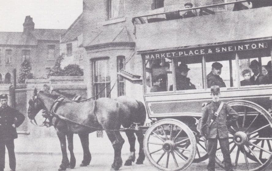 Thurgarton Street Sneinton Nottingham Market Advertising Bus Cart Postcard