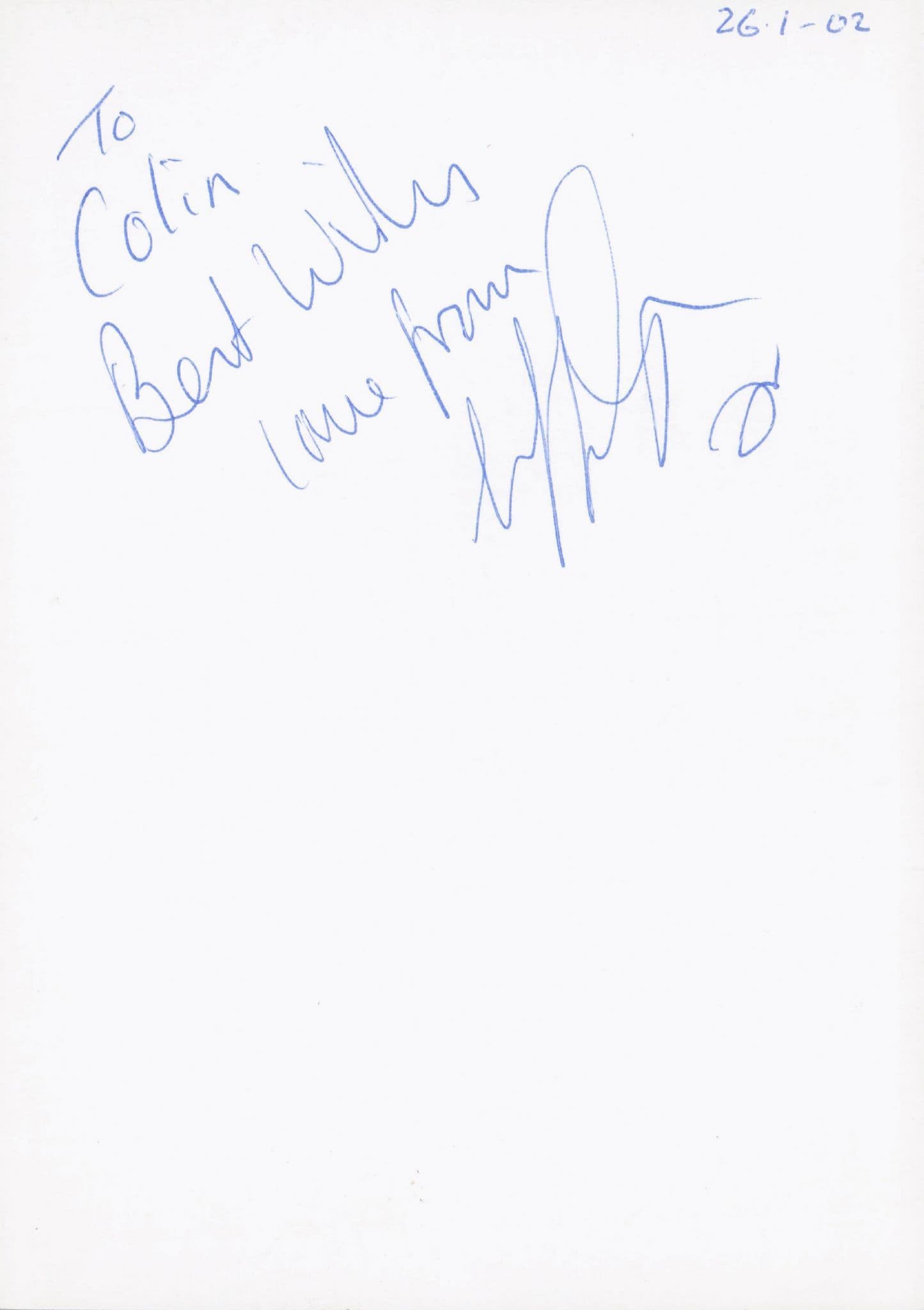 Tiffany Chapman Brookside Reverse Hand Signed Cast Card Photo