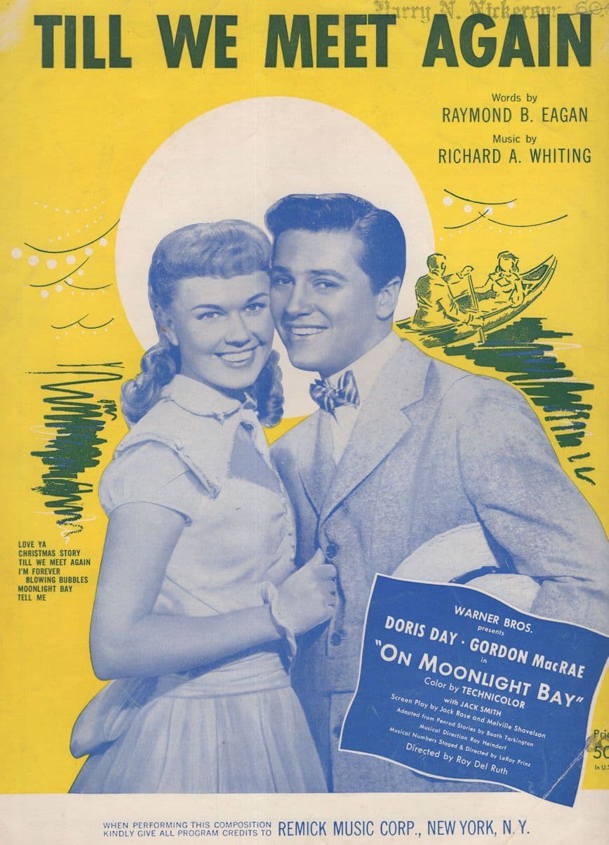 Till We Meet Again Doris Day Sheet Music