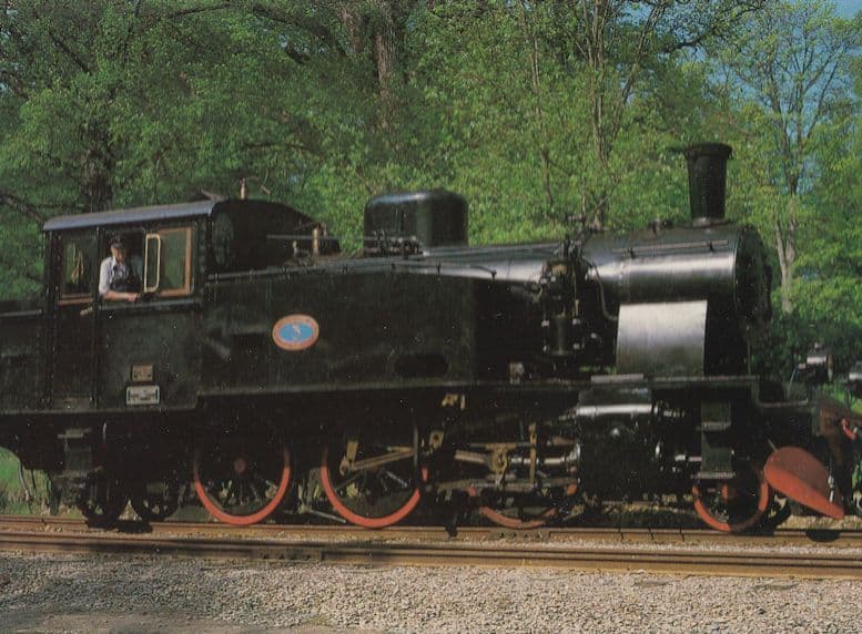 Tilverkat AGJ 1920 Anten Grafsnas Jarnvag Henschel & Son Train Postcard
