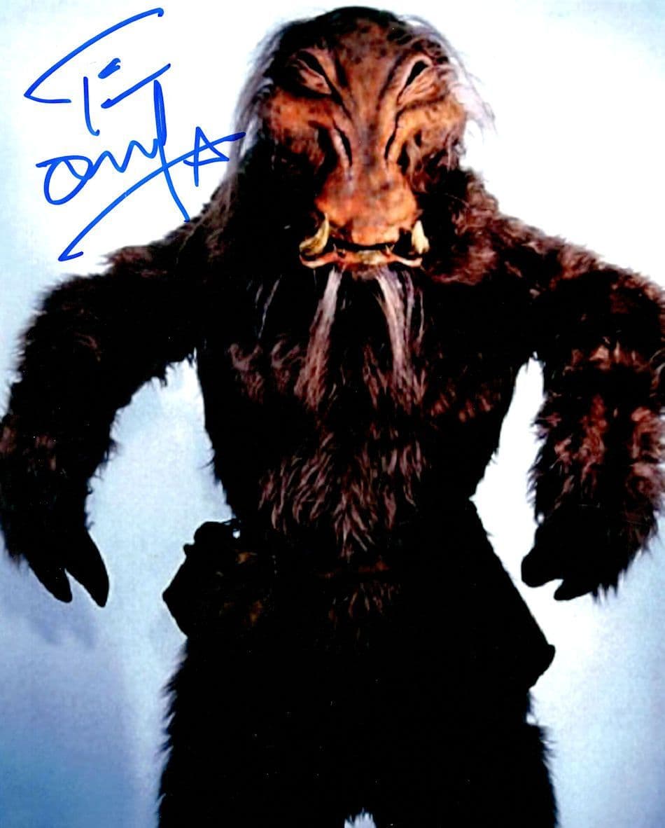 Tim Dry Star Wars Large 10x8 Hand Signed Photo