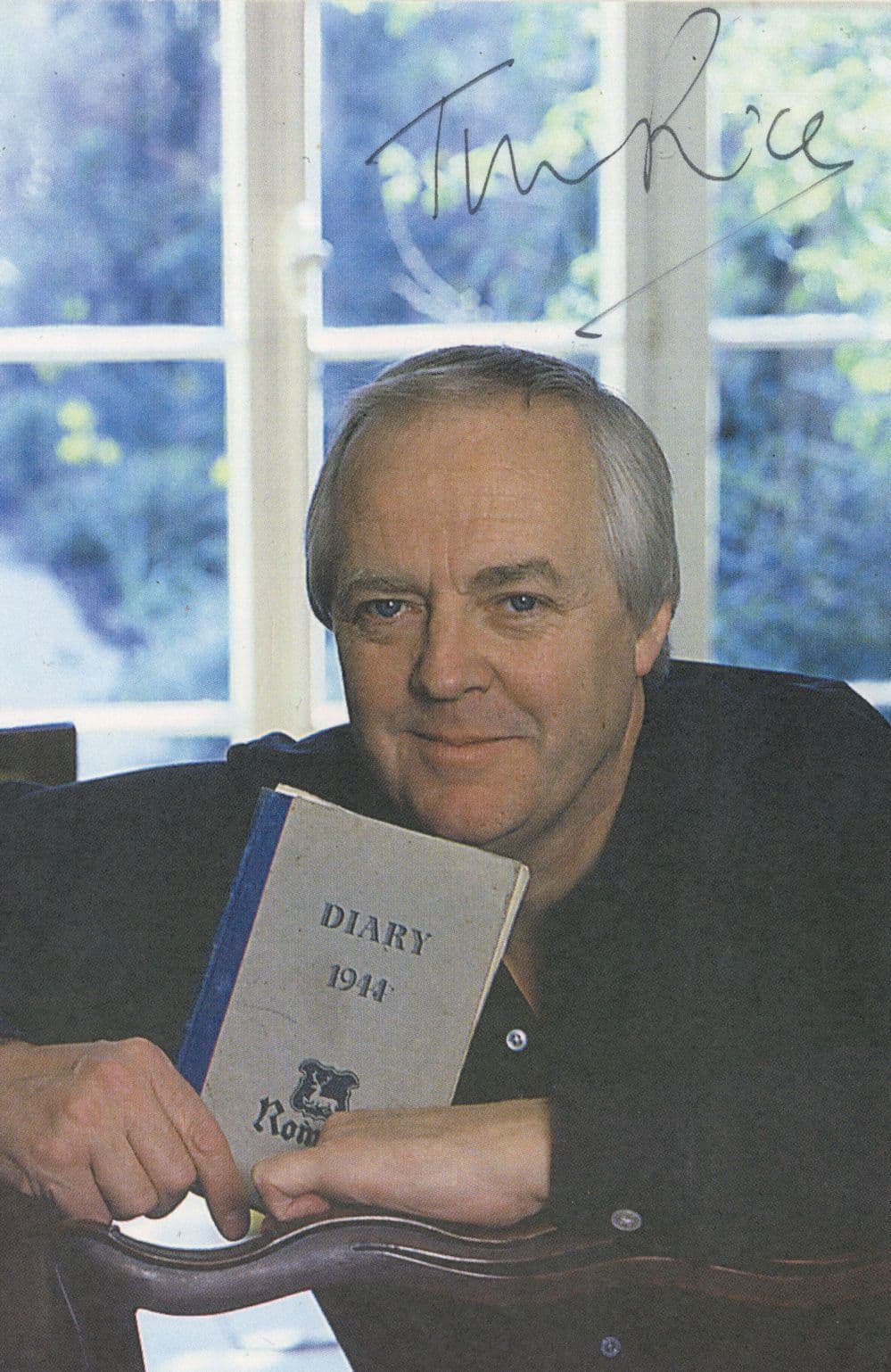 Tim Rice of Andrew Lloyd Webber Evita Double Hand Signed Photo