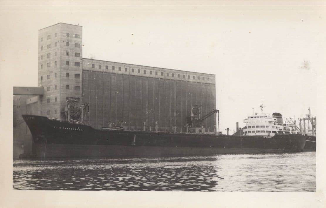 Tito Campanella Italian Bulk Carrier Ship Vintage Rare Photo