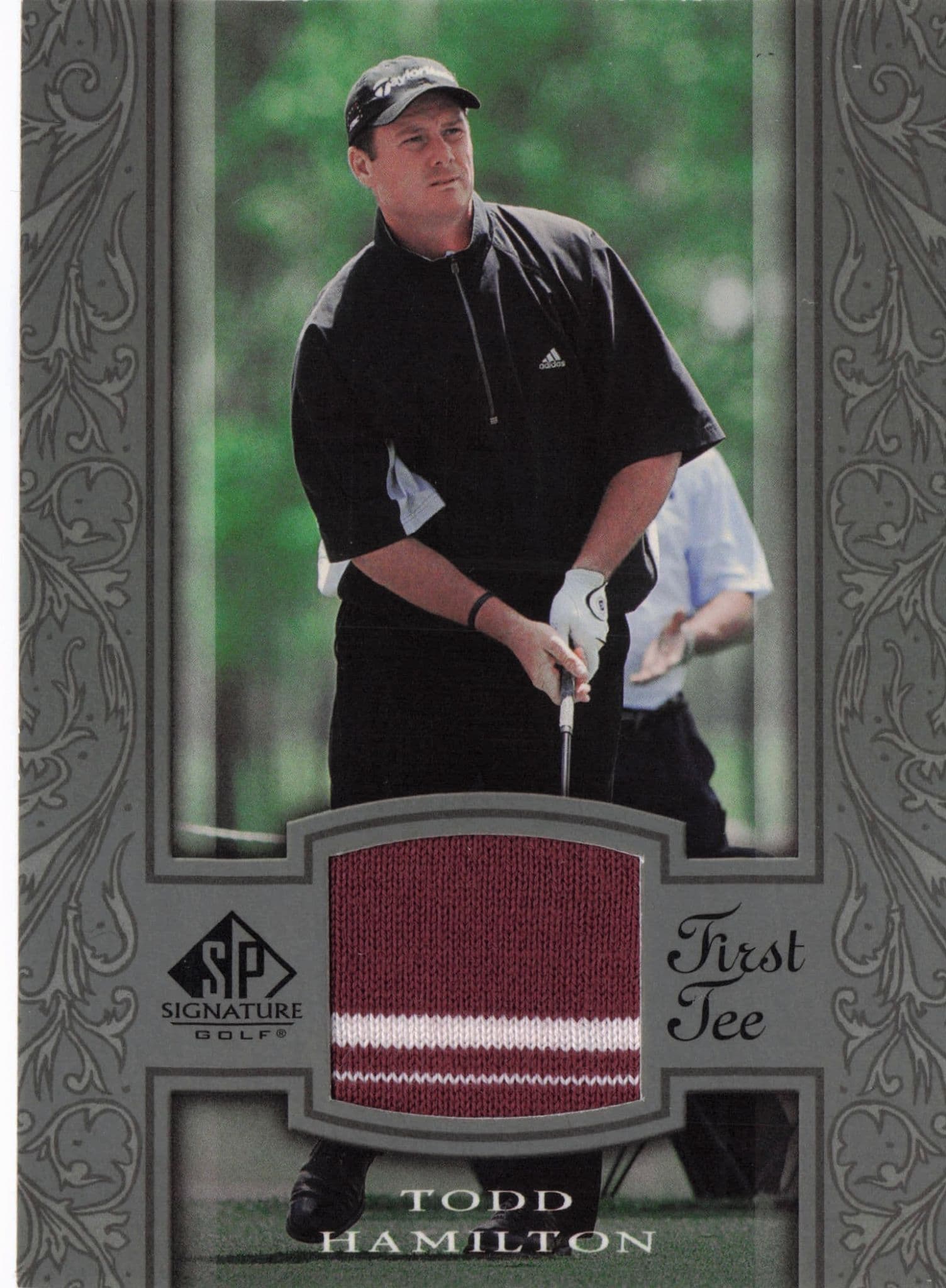 Todd Hamilton First Tee SP 2005 Golf Upper Deck Relic Shirt Card