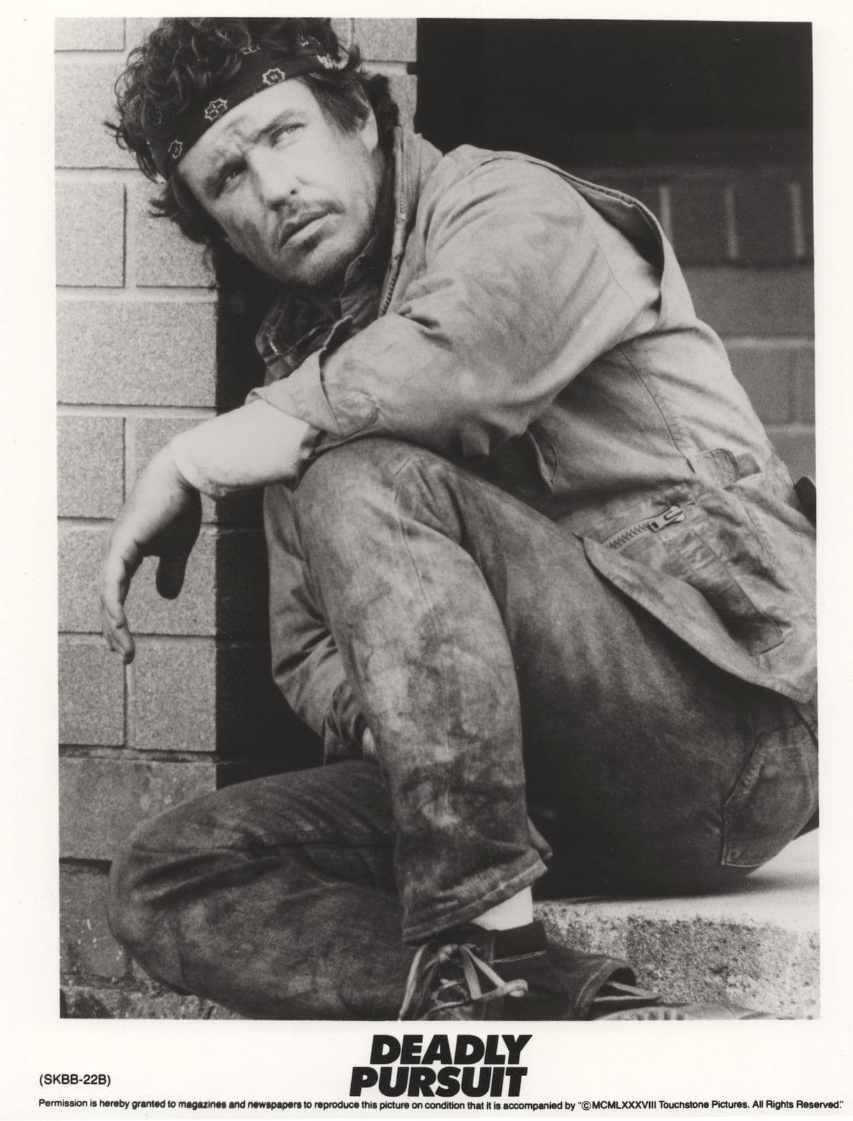 Tom Berenger Deadly Pursuit Hostage 1980s Film Lobbycard