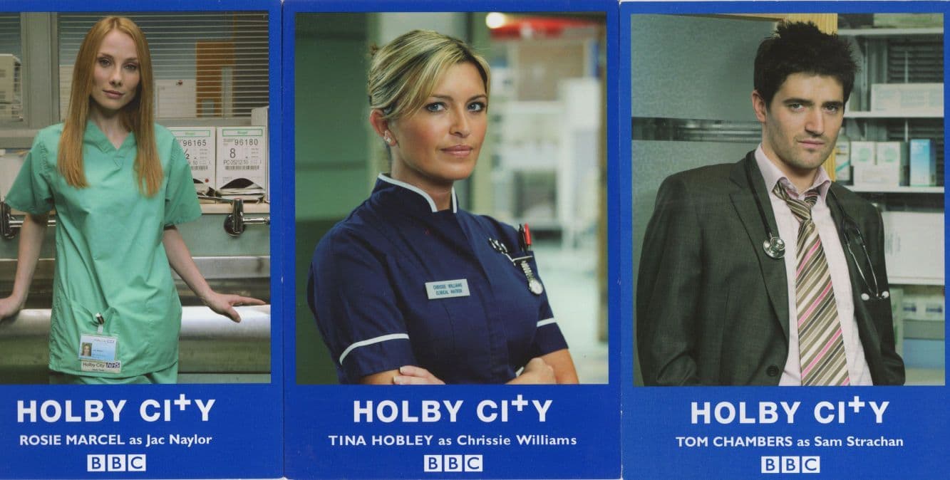 Tom Chambers Rosie Marcel Tina Hobley Holby City 3x Unsigned Photo s