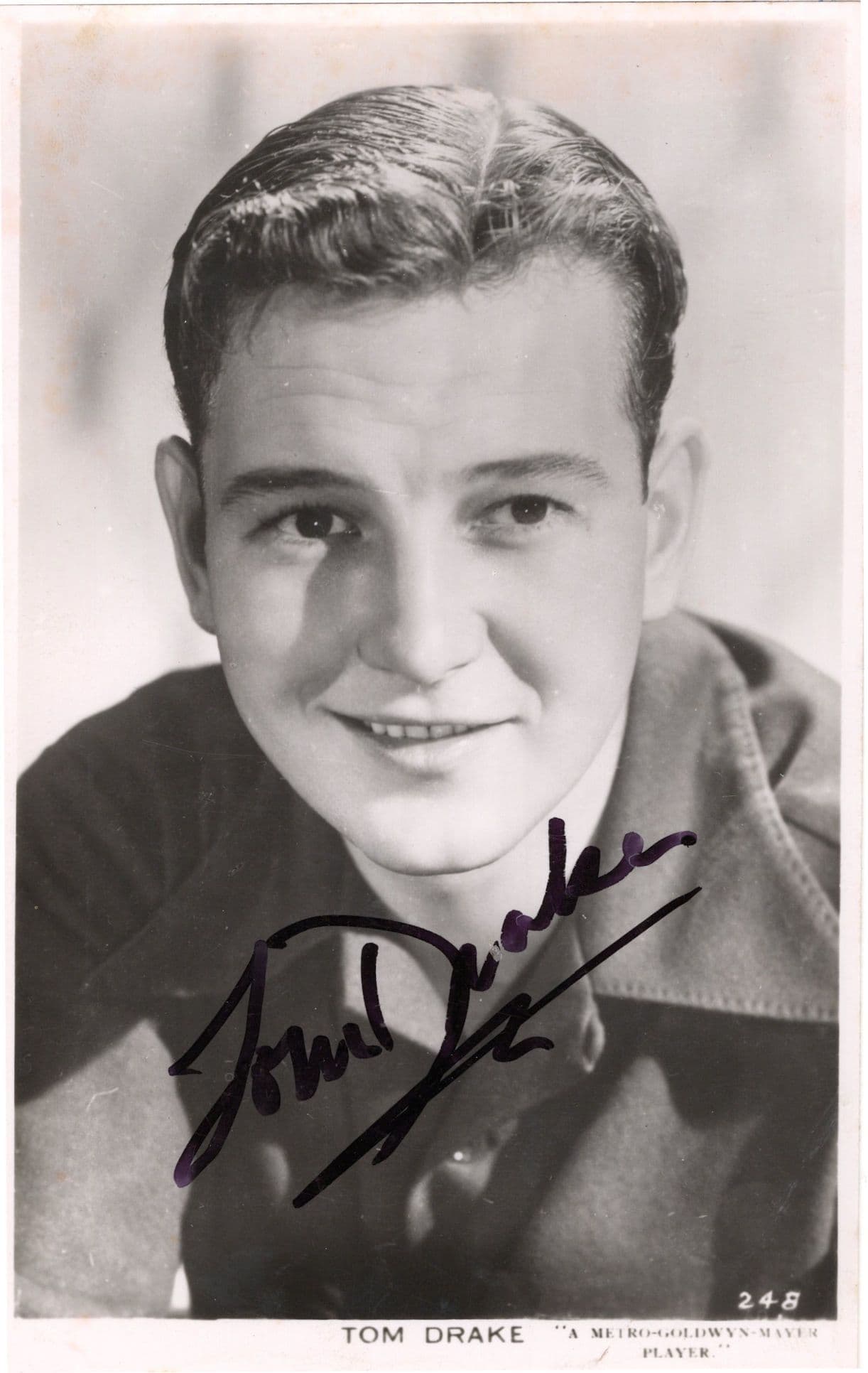 Tom Drake Historic Cult Actor Cyclops Land Of The Giant Hand Signed Photo