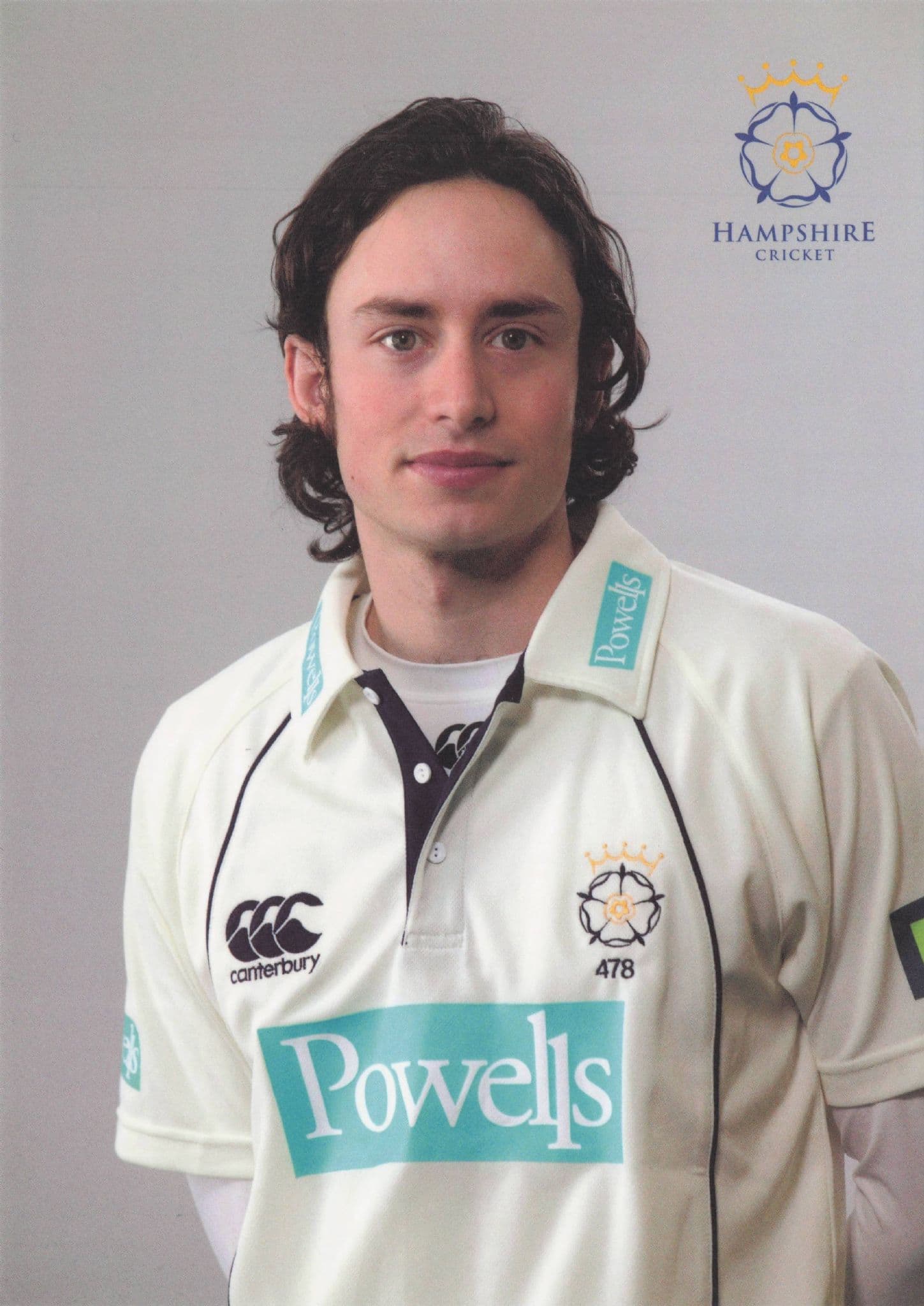 Tom George Burrows Hampshire Cricket Team Player Rose Bowl 2008 Postcard