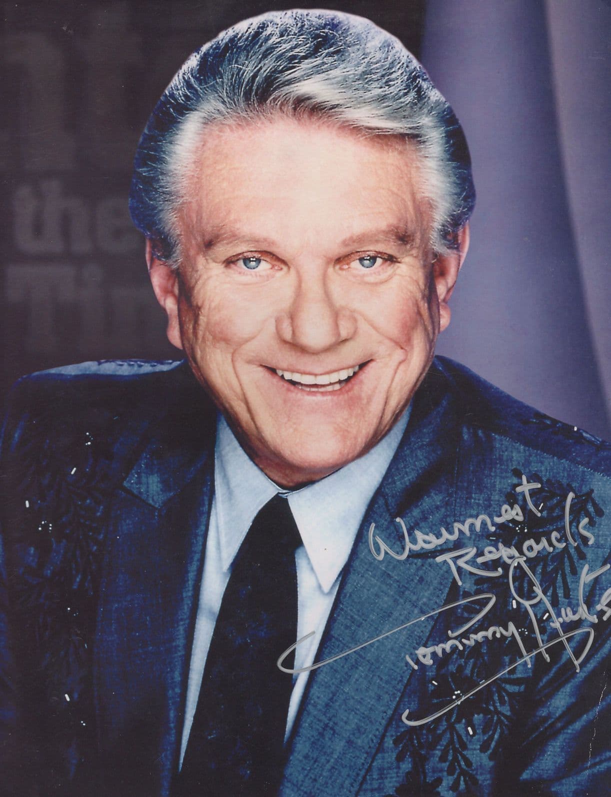 Tommy Hunter Canadian Music Artist 10x8 Hand Signed Photo