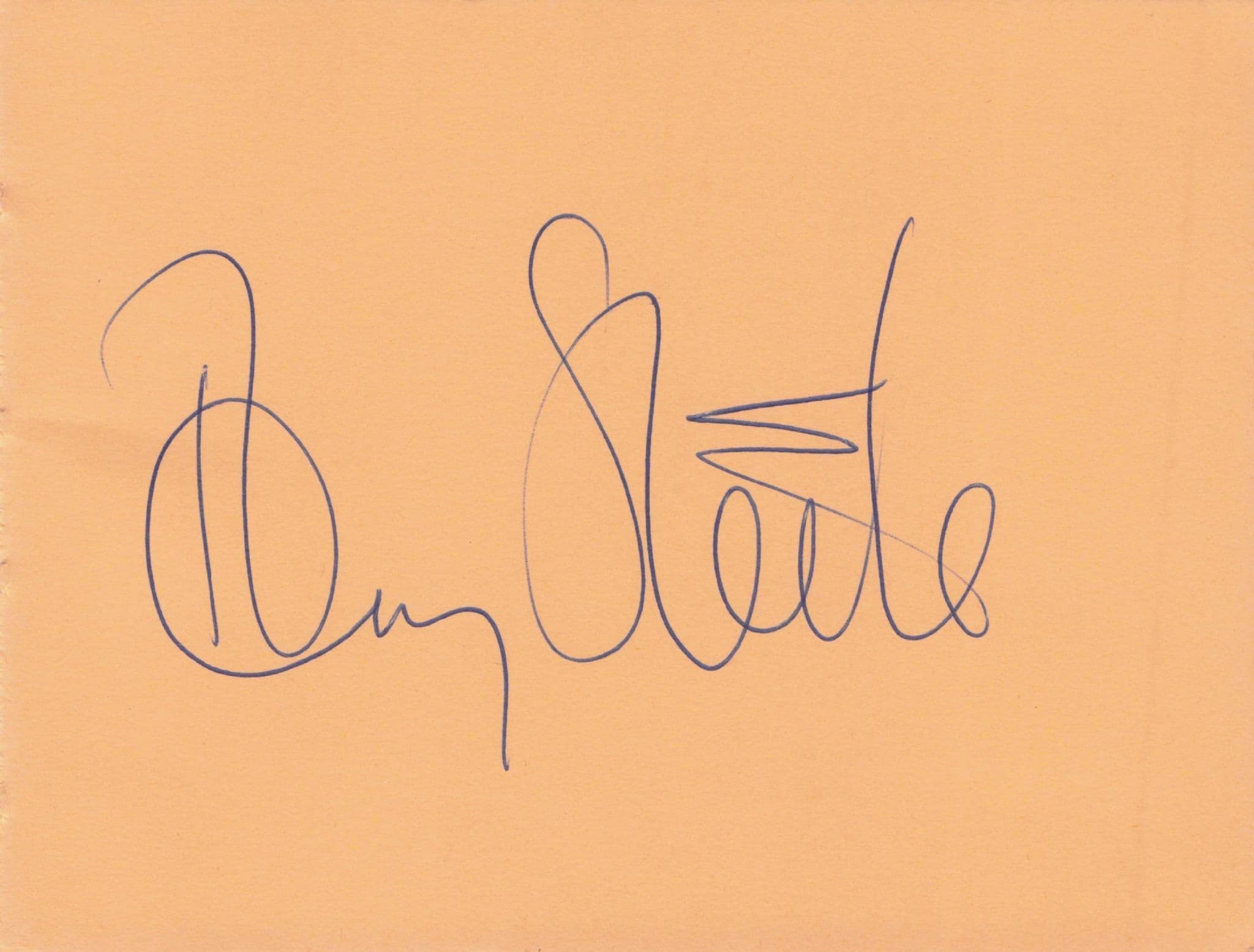 Tommy Steele Vintage Hand Signed Autograph Page