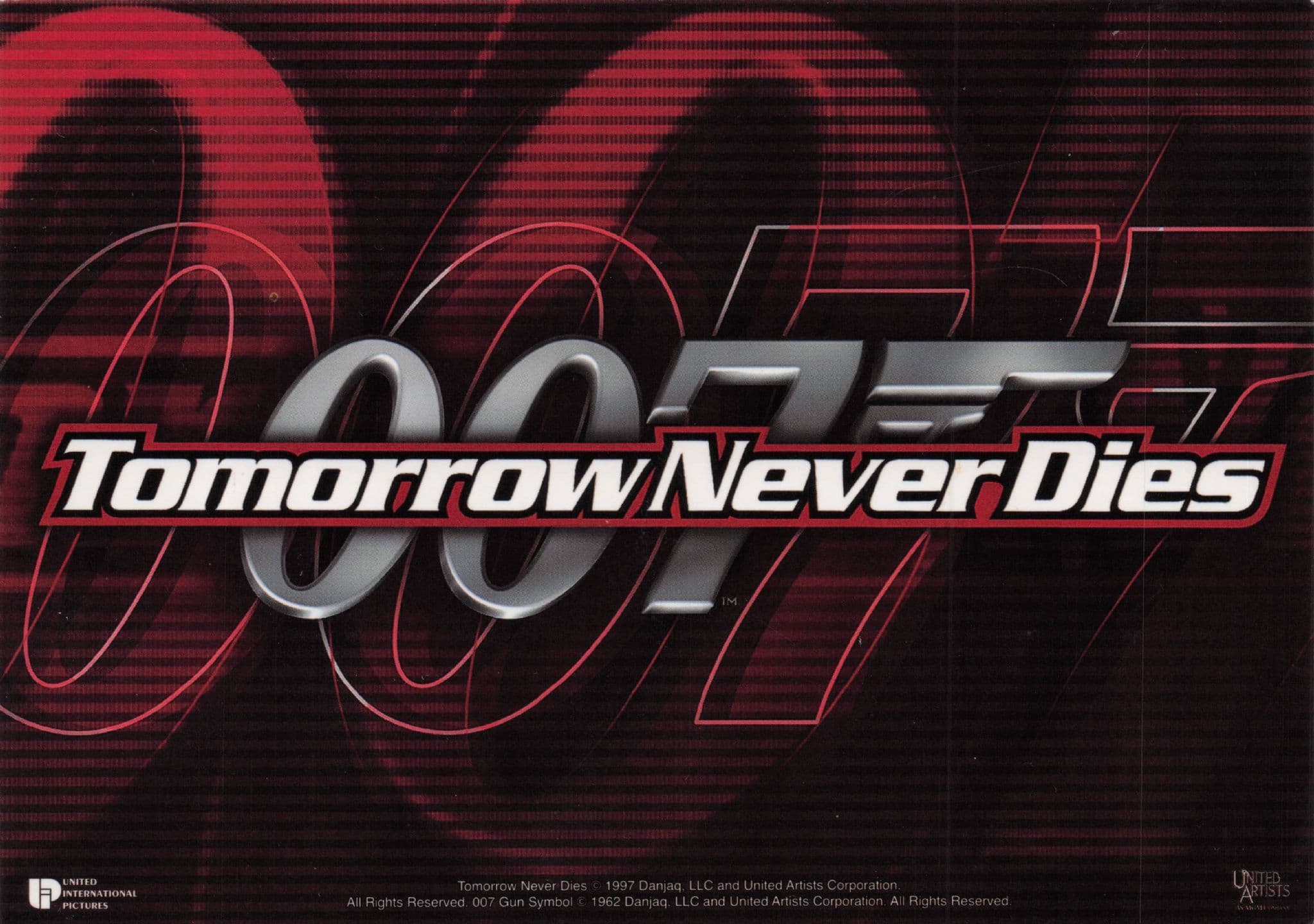 Tomorrow Never Dies James Bond Film Advertising Postcard