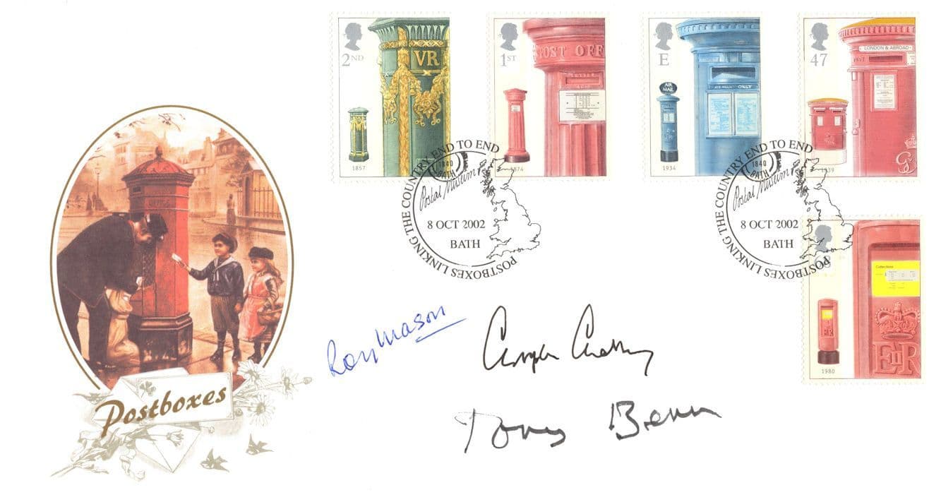 Tony Benn Roy Mason Chrisopher Chataway MULTI Hand Signed FDC