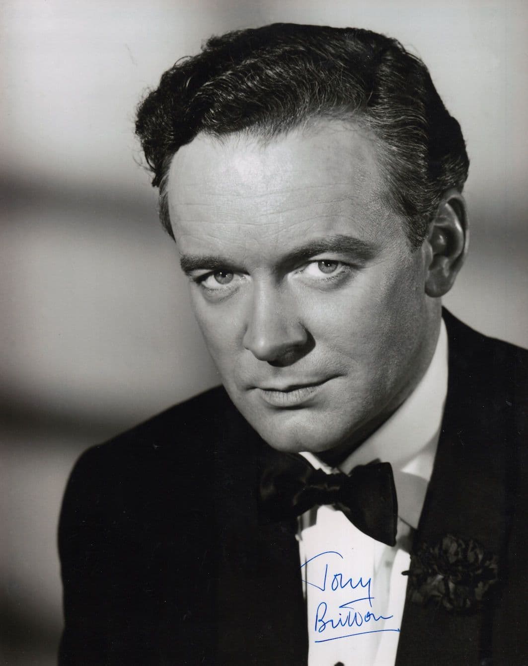 Tony Britton Epic Film Actor 10x8 Hand Signed Photo