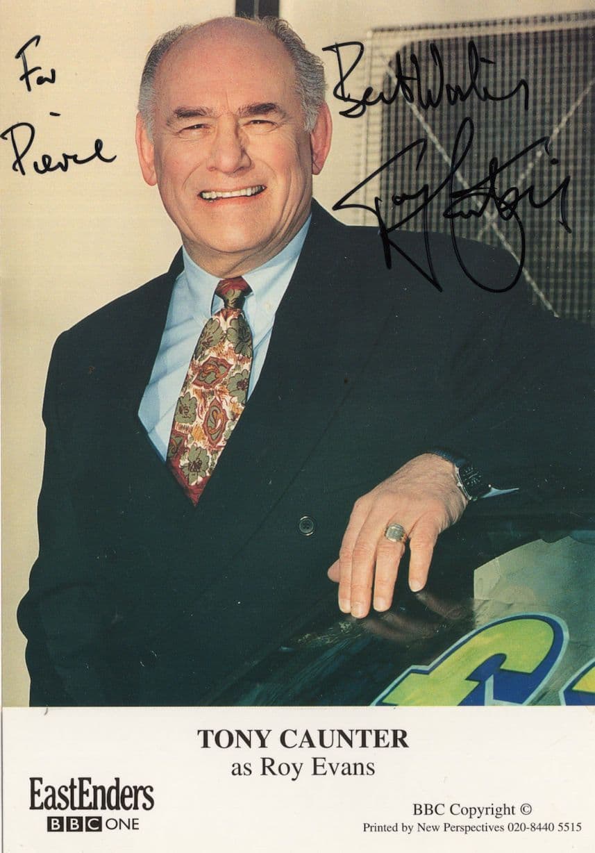 Tony Caunter as Roy Evans Eastenders Hand Signed Cast Card Photo
